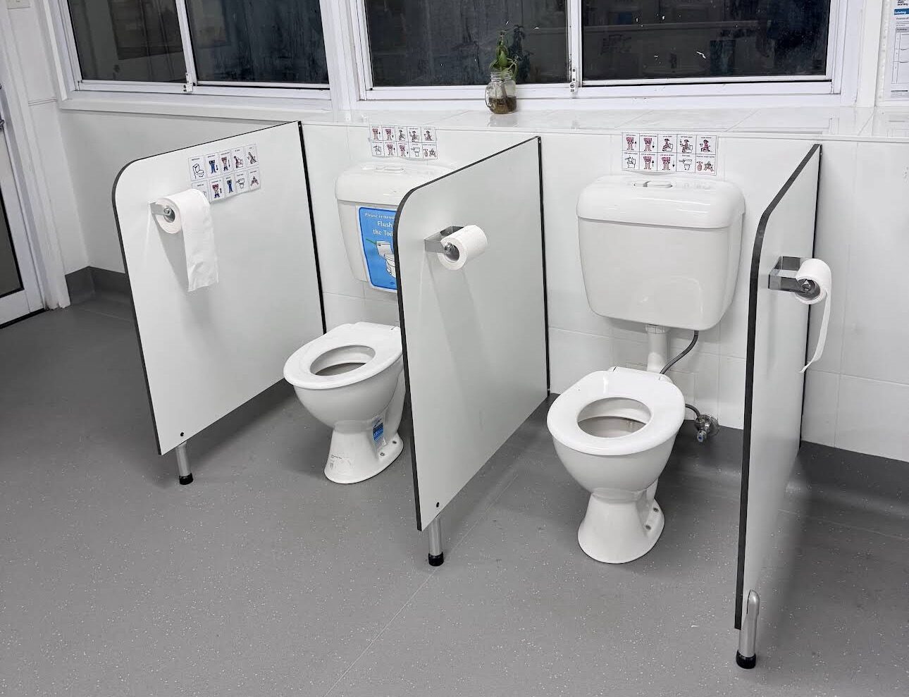 Clean shared washroom after facilities cleaning in Geelong