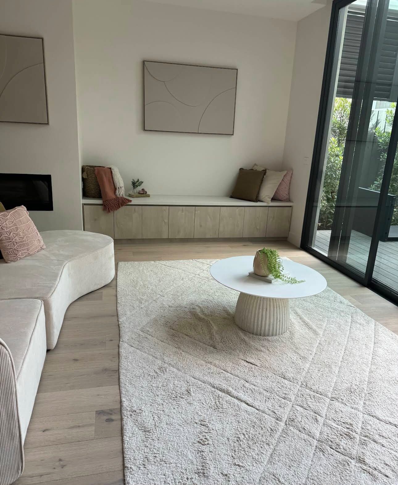 Clean living room after residential house cleaning